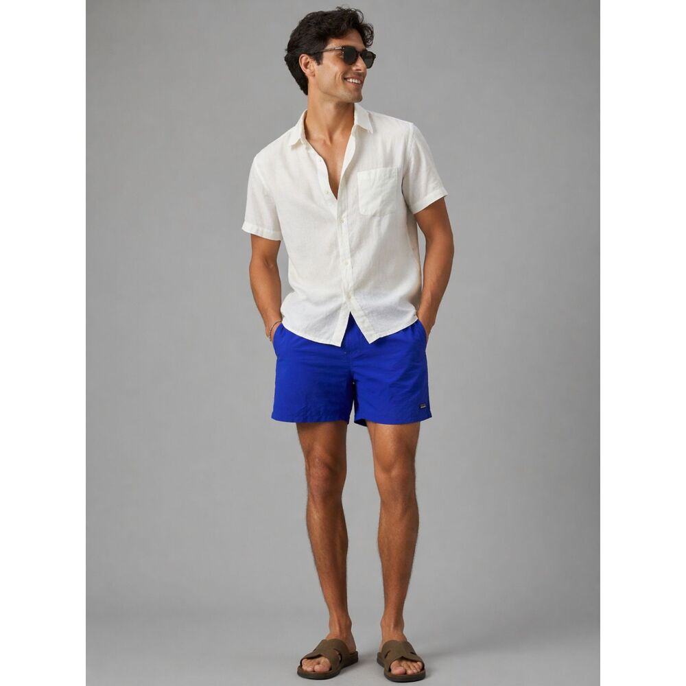 Patagonia Swim Trunk Shorts Men's Size XL Blue Drawstring Beach Summer Travel